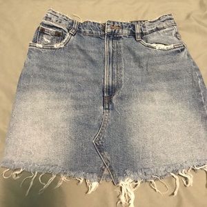 Zara TRF Denim Skirt
